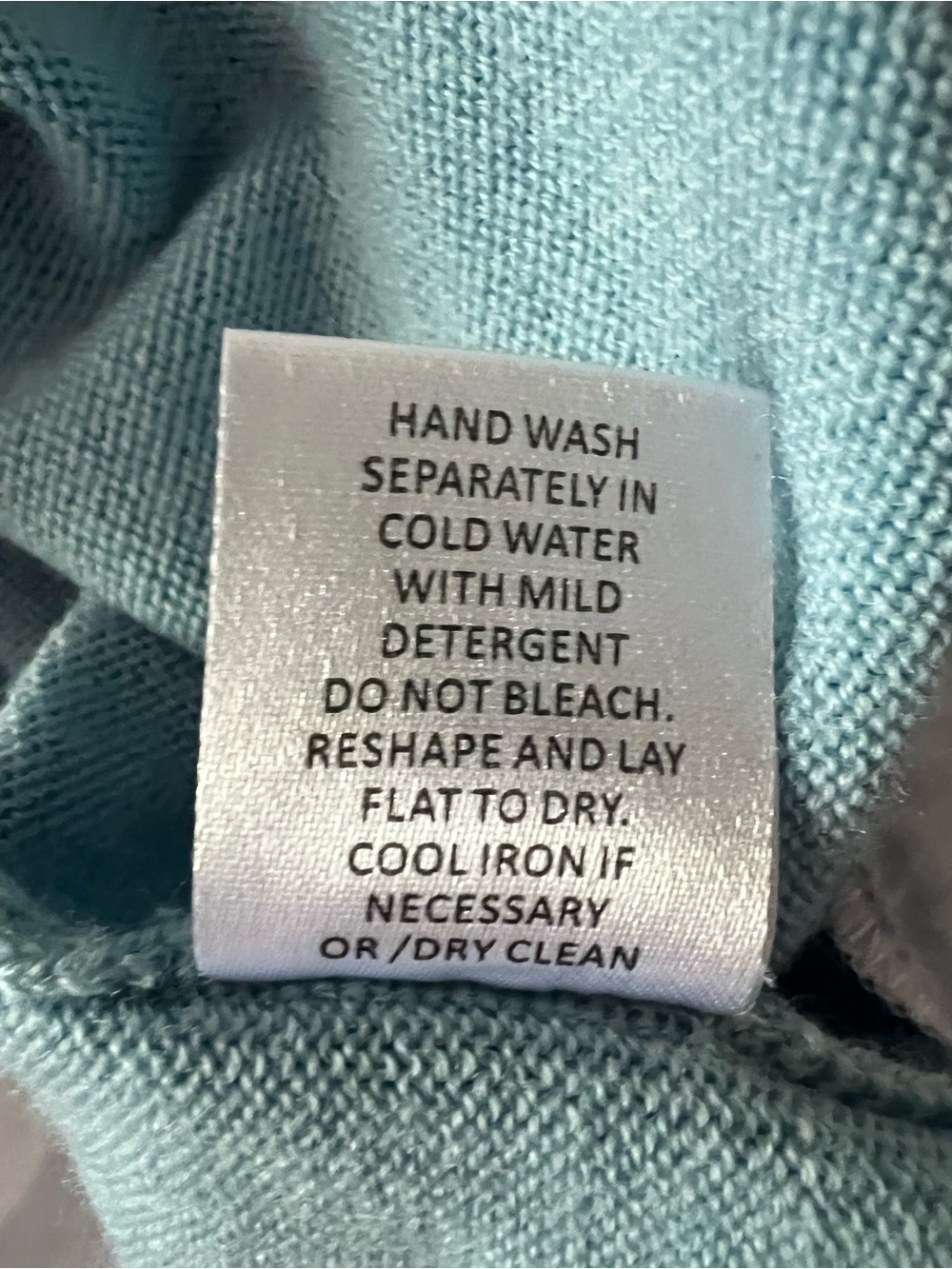 Pearl By Lela Rose 2-in-1 Layered Merino Wool Sweater Size M, Lt.. Turq., EUC - Picture 16 of 16